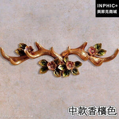 INPHIC-裝飾鹿角服裝店牆面掛鉤牆上衣帽架排鉤壁掛歐式臥室-中款福鹿香檳色