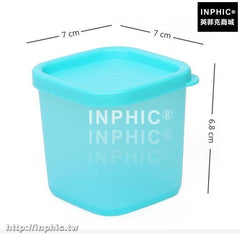 INPHIC-廚房有蓋食品收納盒儲物罐密封保鮮盒雜糧密封盒桌面收納盒整理盒-橘色兩入