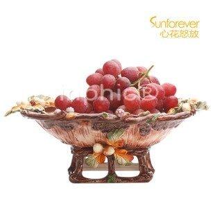 INPHIC-陶瓷手繪浮雕秋實果盤 新居