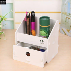 &hearts;精選暖心商品&hearts; 抽屜式化妝品收納盒小號創意桌面首飾收納盒木制化妝品整理盒