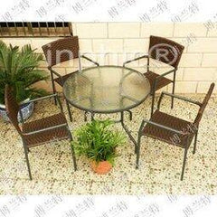 INPHIC-綠葉戶外休閒編藤仿藤 庭院 酒吧 咖啡廳 桌椅