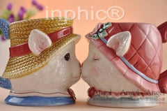 INPHIC-溫馨家族系列貓咪親嘴馬克杯水杯一對