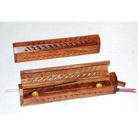 INPHIC-正宗印度木質香盒香爐香具印巴文化印巴風格進口手工藝品木雕