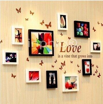 INPHIC-框畫10框實木照片牆創意牆貼照片框組合家居裝飾相框