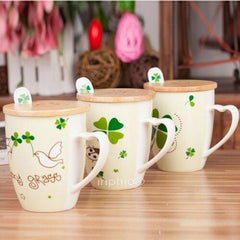 INPHIC-簡約陶瓷杯附蓋附勺辦公室水杯子大款馬克杯