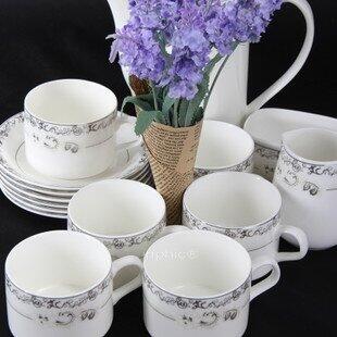 INPHIC-皇家 質瓷 歐式咖啡杯套裝 生日 茶具 咖啡杯壺