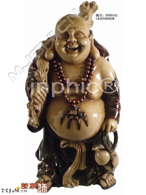 INPHIC-歐式客廳裝飾擺飾傢俱飾品泰國家居布袋和尚（大）