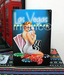 INPHIC-鐵皮畫 手繪裝飾畫 酒吧咖啡廳 賭城系列(3款)