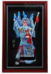 INPHIC-趙雲 三國典藏東方工藝品冷瓷浮雕牆壁裝飾相框掛件 企業公司