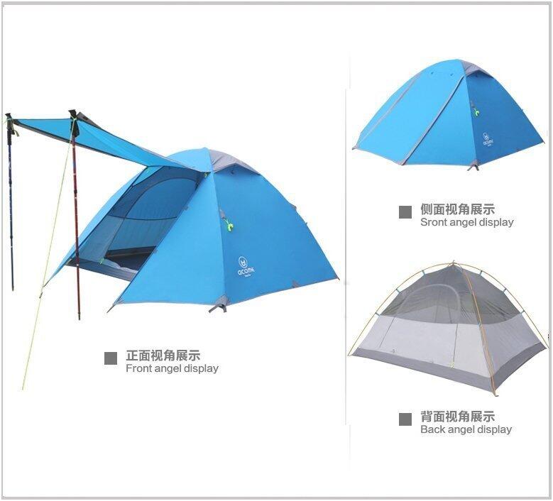 INPHIC-帶門廳 高山營帳篷 四人 雙層 旅遊休閒露營帳篷