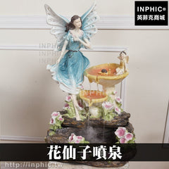 INPHIC-開運 魚缸開運招財擺設花仙子噴泉假山流水噴泉風水辦公室擺飾大廳加濕器店面居家水景庭院造景