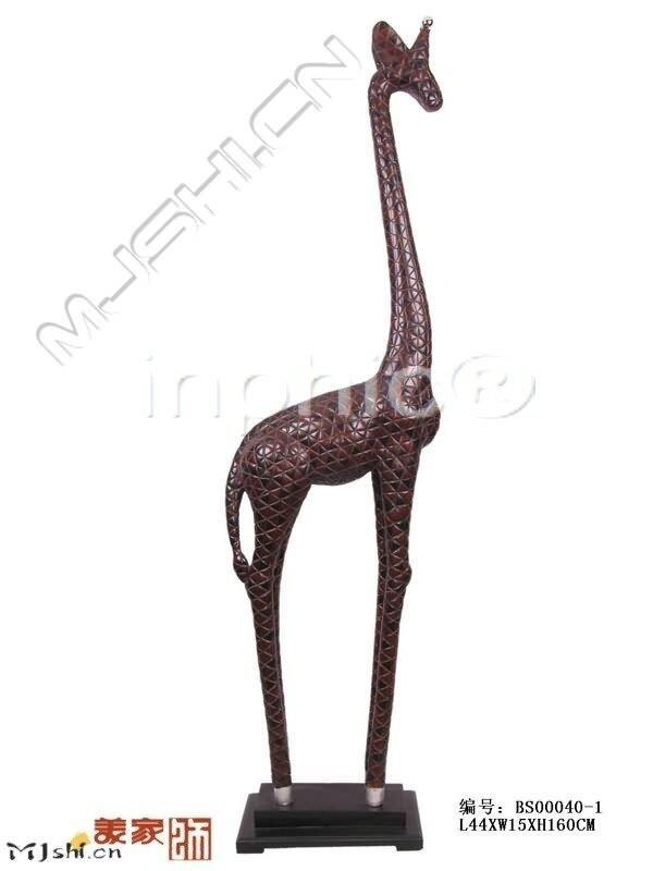 INPHIC-歐式客廳裝飾擺飾歐式飾品歐式家居泰國風情裝飾長頸鹿（大）