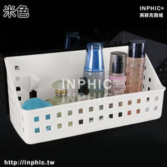 INPHIC-廚房水槽置物架衛生間收納架壁掛浴室角架洗手間廁所置物架瀝水架-米色