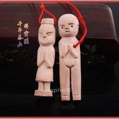 INPHIC-宗教 開光純桃木桃木人小兒幼兒避邪防驚嚇祛災靈界不騷擾