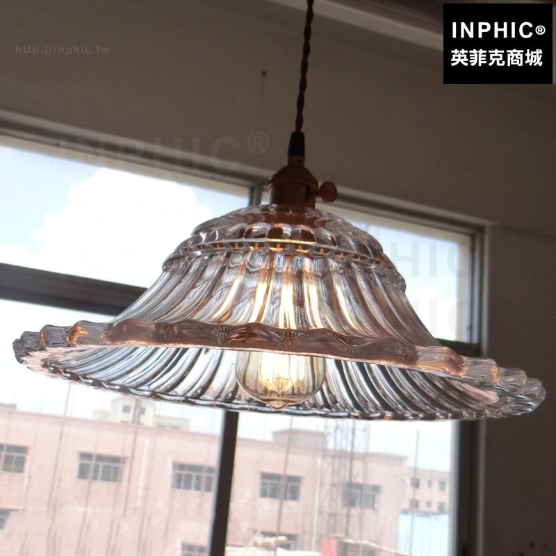 INPHIC-美式鄉村餐廳餐桌走廊燈復古水晶吊燈