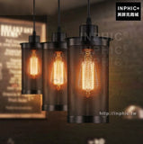 INPHIC-loft燈具複古樓梯玄關鐵絲網工業風裝飾美式吊燈酒吧走廊