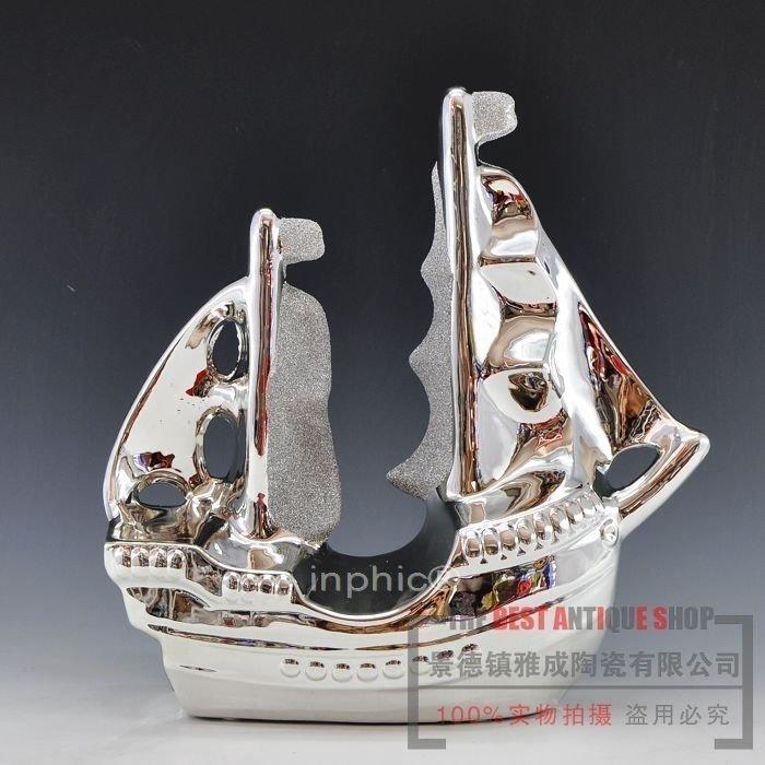 INPHIC-工藝品現代 裝飾品擺飾 一帆風順 陶藝擺設簡約歐式