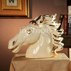 INPHIC-新款歐式馬頭 手工奢華陶瓷家居飾品軟裝飾品飛馬家飾擺飾