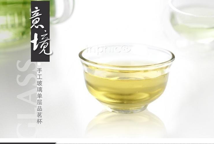 INPHIC-耐高溫玻璃小杯單層玻璃品茗杯口杯酒杯茶杯 10個