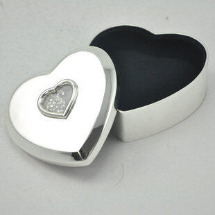 INPHIC-簡約現代合金心形首飾盒 創意 飾品盒