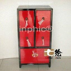 INPHIC-簡約現代 新中式彩繪漆器 五抽屜櫃置物櫃小櫃