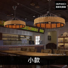INPHIC-鄉村燈具麻繩田園客廳美式工業複古吊燈餐廳咖啡廳-小款