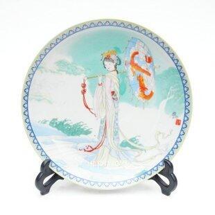 INPHIC-ZF-P069 景德鎮陶瓷盤畫 裝飾盤 粉彩盤 掛盤 美女圖 工藝品擺飾