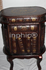 INPHIC-歐式古典風格家居裝飾品 木質書型傢俱 櫃子 仿舊櫥子