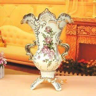 INPHIC-歐式象牙瓷花瓶手繪描金插花家居客廳擺飾裝飾