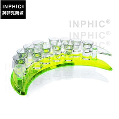 INPHIC-吧臺螢光威士忌12孔骰子彈杯架酒具月亮杯架鬥酒架酒架酒吧