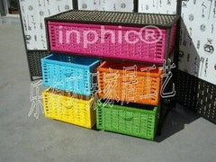INPHIC-田園草編鞋櫃抽屜櫃藤編儲物櫃收納櫃衣櫃床頭櫃