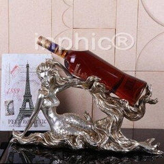 INPHIC-歐式樹脂葡萄酒擺飾 美人魚紅酒架 家居日用餐廳裝飾品擺設