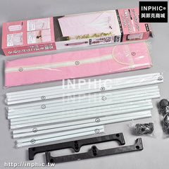 INPHIC-布藝摺疊組裝簡易衣櫃收納櫃整理衣櫥掛衣桿大學生宿舍神器儲物櫃-粉色