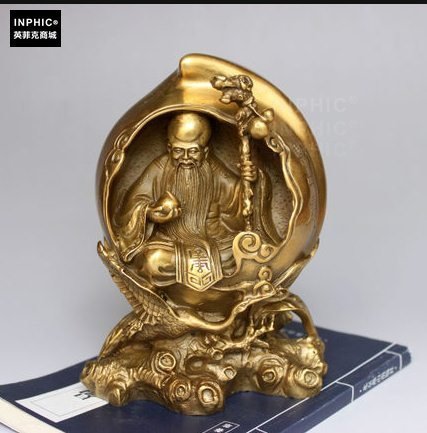 INPHIC-佛像 開光純銅壽中壽仿古家居老壽星裝飾品