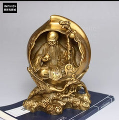 INPHIC-佛像 開光純銅壽中壽仿古家居老壽星裝飾品