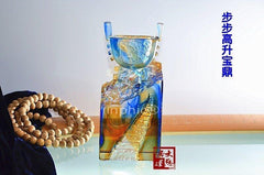INPHIC-琉璃開光擺件 原裝家庭禮品平安吉祥飾品步步高升寶鼎