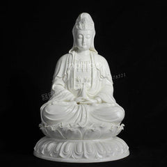 INPHIC-坐蓮浮雕觀音 觀音像像 開光瓷器佛像觀音像擺飾供奉 瓷器瓷雕佛