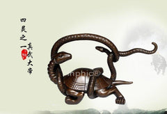 INPHIC-開光純銅龍龜擺件金錢龍龜化煞化小人 家居擺件