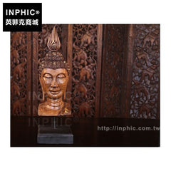 INPHIC-擺設佛頭桌面裝飾佛像泰國擺飾東南亞居家飾品木雕擺飾