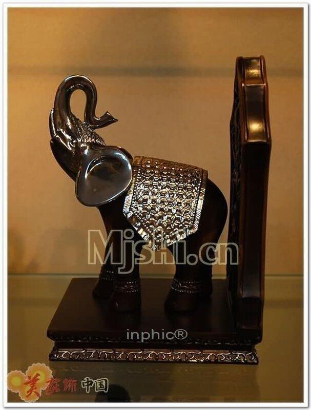 INPHIC-東南亞風格 工藝品家居擺飾 泰國佛像裝飾品 書立 大象書擋[單只]