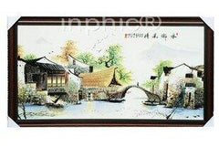 INPHIC-ZF-I012 景德鎮 陶瓷 水鄉風情 瓷板畫 壁畫 壁飾 有框 工藝