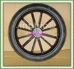 INPHIC-132 12 工礦輪 永不脫膠 實心橡膠輪 腳輪 推車獨輪車輪子 條輪