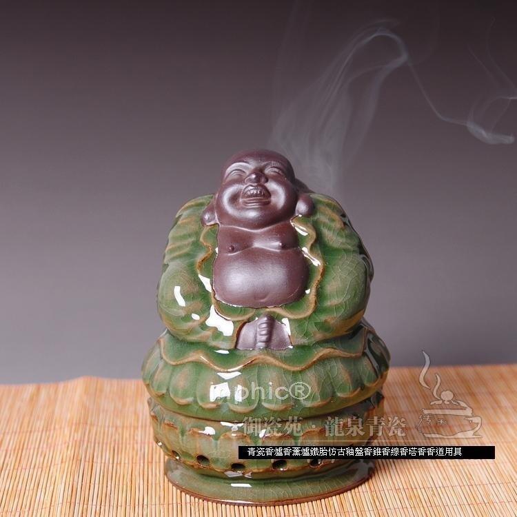 INPHIC-禦瓷苑香爐香薰爐鐵胎仿古釉盤香錐香線香塔香香道用具
