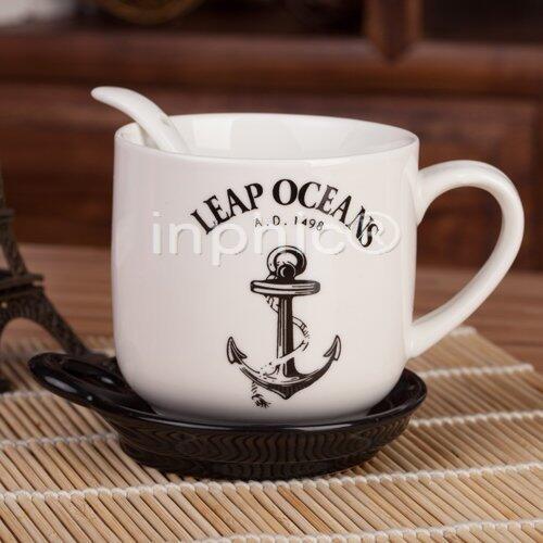 INPHIC-可愛陶瓷杯附蓋附勺生活咖啡杯馬克杯牛奶杯子辦公室喝水杯子