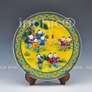 INPHIC-景德鎮現代時尚裝飾看盤 影戲圖 家居客廳裝飾櫃背景牆擺件