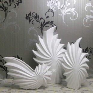 INPHIC-簡約花插花器 純白極簡風格 客廳陶瓷花瓶 夢幻雪域 三件套