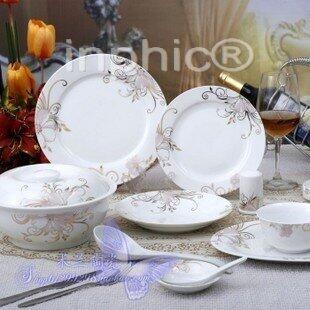 INPHIC-整套餐具 骨瓷盤子碗勺子碟子鍋子擺設