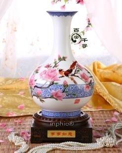 INPHIC-玉堂富貴 中式陶瓷花瓶 創意時尚家居擺飾 婚房裝飾用品 結婚禮物