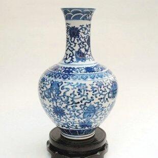 INPHIC-ZF-B056 景德鎮 陶瓷 青花富貴蓮藤花瓶 工藝擺飾 裝飾 復古