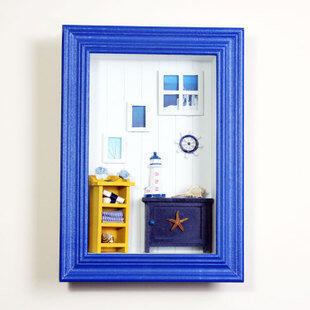 INPHIC-藍色地中海風裝飾框&middot;手工鏡框&middot;海洋框&middot;居家飾品